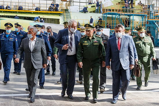 Sergey Shoygu inspects state defense order progress at Kazan Aircraft Factory Sergey Shoygu inspects state defense order progress at Kazan Aircraft Factory
